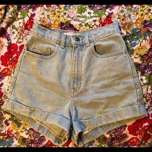 American apparel classic high waisted shorts.